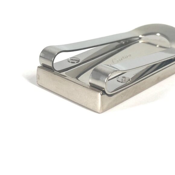 CARTIER logo Wallet Money clip SS / Leather Black/Silver - Picture 8 of 13